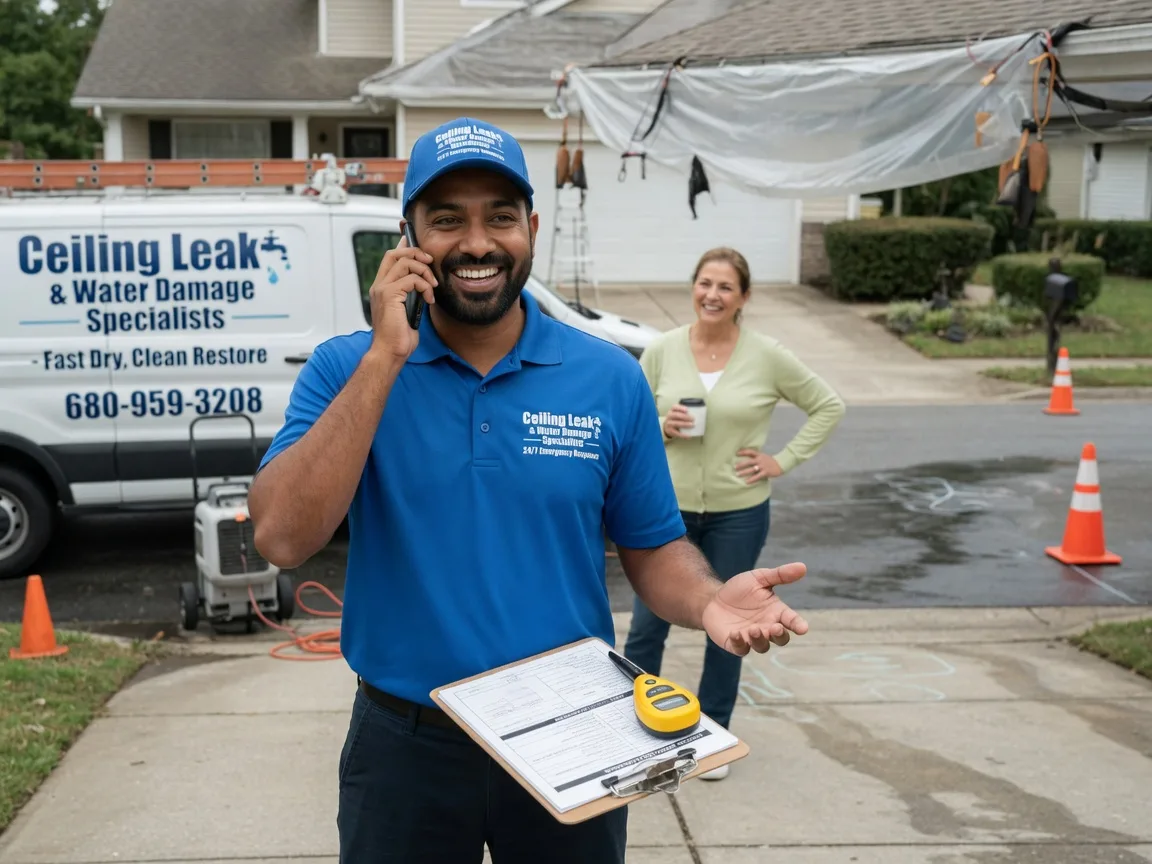 Ceiling Leak Cleanup Hinton, IA FAQs